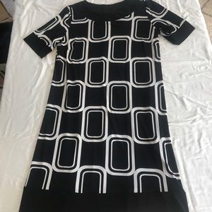 Julian Taylor Jersey Knit Dress SZ8 BLK StretchEUC